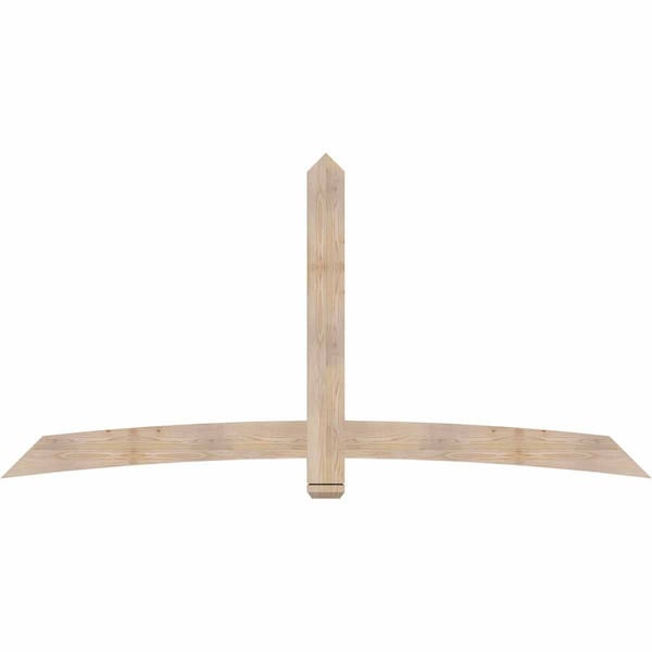 Ekena Millwork Bellingham Smooth Timber Gable Bracket, Douglas Fir, 96"W x 48"H x 1 1/2"D x 5 1/2"F, 12/12 Pitch GBW096X48X0206BEL00SDF - main